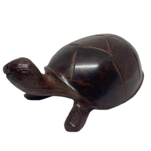 Hand Carved Ironwood Turtle Sculpture